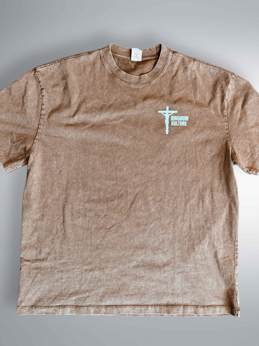 GOD IS GOOD Acid Wash Oversized Tee