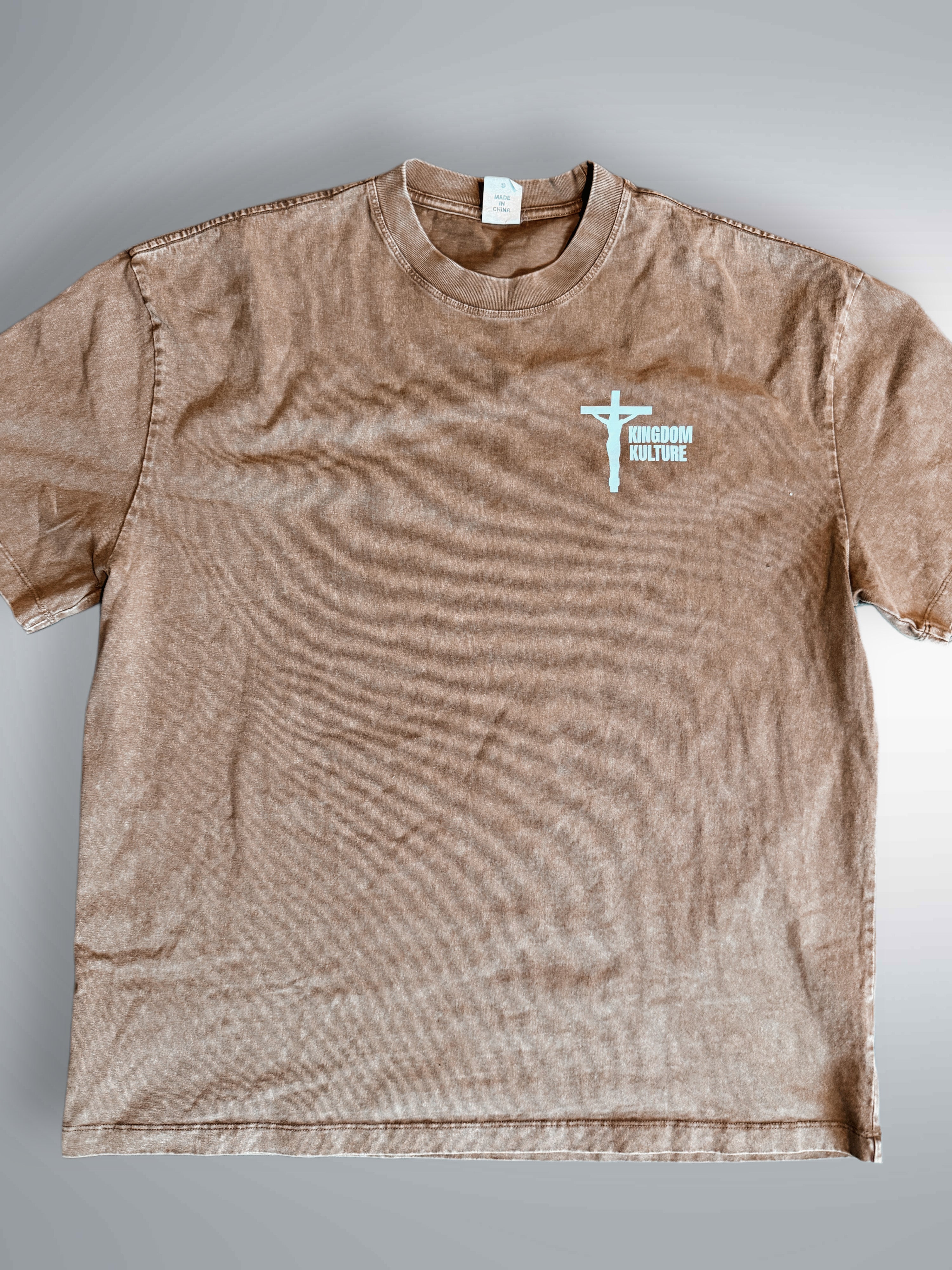 GOD IS GOOD Acid Wash Oversized Tee