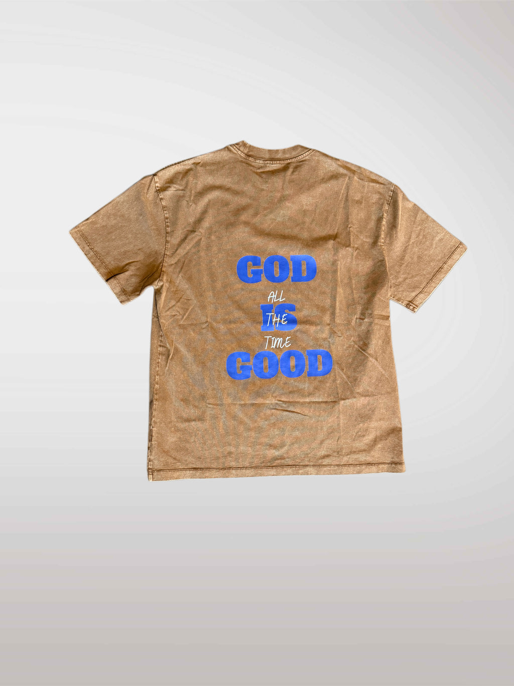GOD IS GOOD Acid Wash Oversized Tee