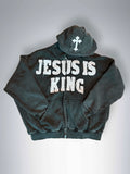 JESUS IS KING Acid Wash Heavyweight Jacket